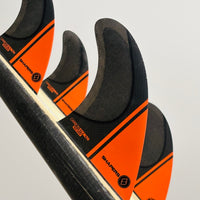 Shapers Fins - Stealth Quad (Futures) - Orange - Medium/Large