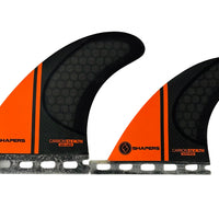 Shapers Fins - Stealth Quad (Futures) - Orange - Medium/Large