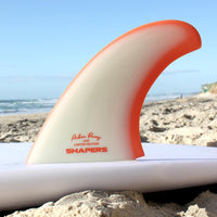 Shapers Fins - AP 5.59" (Futures) Asher Pacey Twin Fins + Trailer - Orange