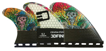 3DFins - Christian Fletcher Tri-Quad-5 Fin (Future) - Medium