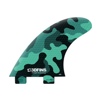 3DFins - Teal Camo (FCS1) - Medium