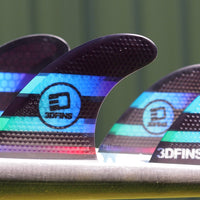 3DFins - Freedom Quad (3DF2) - Stripe - Medium/Large