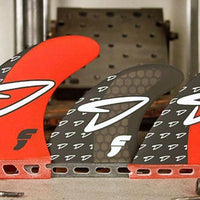 Futures Fins - V2 Roberts Tri-Quad(5 Fin) - Red - Medium