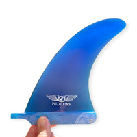 Pilot Fins 7.5" Classic Longboard Fin - Blue