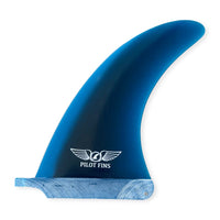 Pilot Fins 7.5" Classic Longboard Fin - Blue
