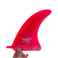 Pilot Fins  7.5" Classic Longboard Fin - Red