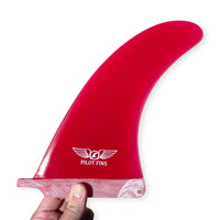 Pilot Fins - 9" Classic Longboard Fin - Red