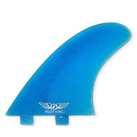 Pilot Fins - Twin Fins (FCS 1) + Trailer Fin - Blue