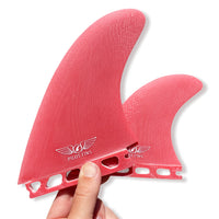 Pilot Fins - Twin Fins (Futures) + Trailer Fin - Red