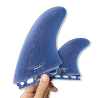 Pilot Fins - Twin Fins (Futures) + Trailer Fin - Blue