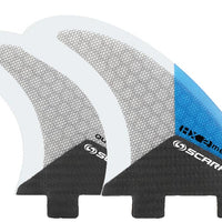 Scarfini Fins - HX2 - Quad (FCS) - Blue - Medium