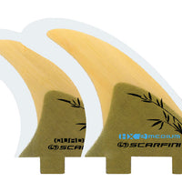 Scarfini Fins - HX2-Quad - Bamboo (FCS) - Medium