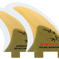 Scarfini Fins - HX3-Quad - Bamboo (FCS) - Large