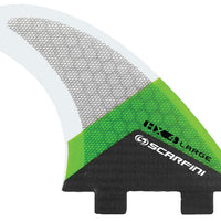 Scarfini Fins - HX4 (FCS) - Green - Large