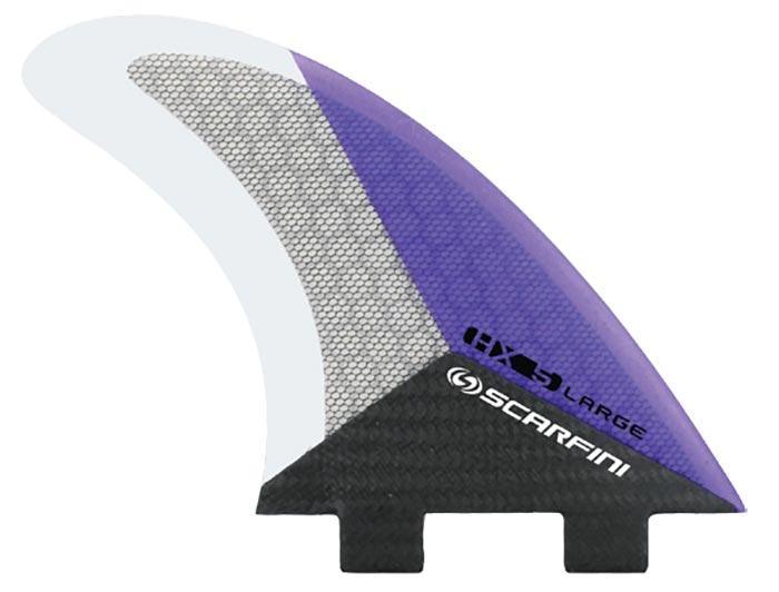 Scarfini Fins - HX5 (FCS) - Purple - Large – Wetfins