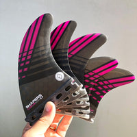 Shapers Fins - CARVN Tri-Quad-6 Fin (Futures) - Pink - Small
