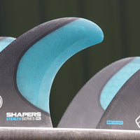 Shapers Fins - MG5 Tri-Quad-5 Fin (FCS) - Blue - Medium/Large