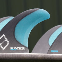 Shapers Fins - MG5 Tri-Quad-5 Fin (Futures) - Blue - Medium/Large