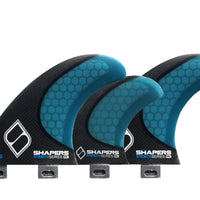 Shapers Fins - MG5 Tri-Quad-5 Fin (FCS) - Blue - Medium/Large