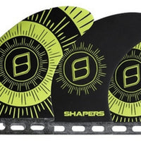 Shapers Fins - Pivot Tri-Quad-5 Fin (Futures) - Yellow - Small