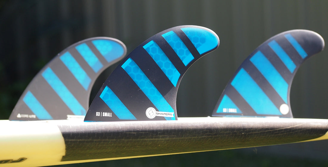 Shapers Fins - S3 (FCS) - Blue - Small – Wetfins