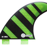 Shapers Fins - S3 (FCS) - Green - Small