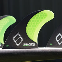 Shapers Fins - Stealth S3 (Future) - Fluro Green - Small