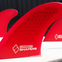 Shapers Fins - S7 (Future) - Red - Large