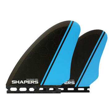 Shapers Fins - DVS Keel Quad (Futures) - Blue