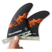 Shapers Fins - Corelite - Quad Rears (Futures) - Orange