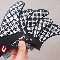 Shapers Fins - Clayton 5 Fin Set (FCS) - Plaid - Medium