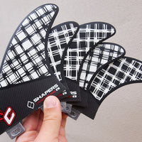 Shapers Fins - Clayton 5 Fin Set (FCS) - Plaid - Large