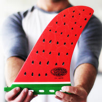 Shapers Fins - 10.5" Rudder Fin - Watermelon