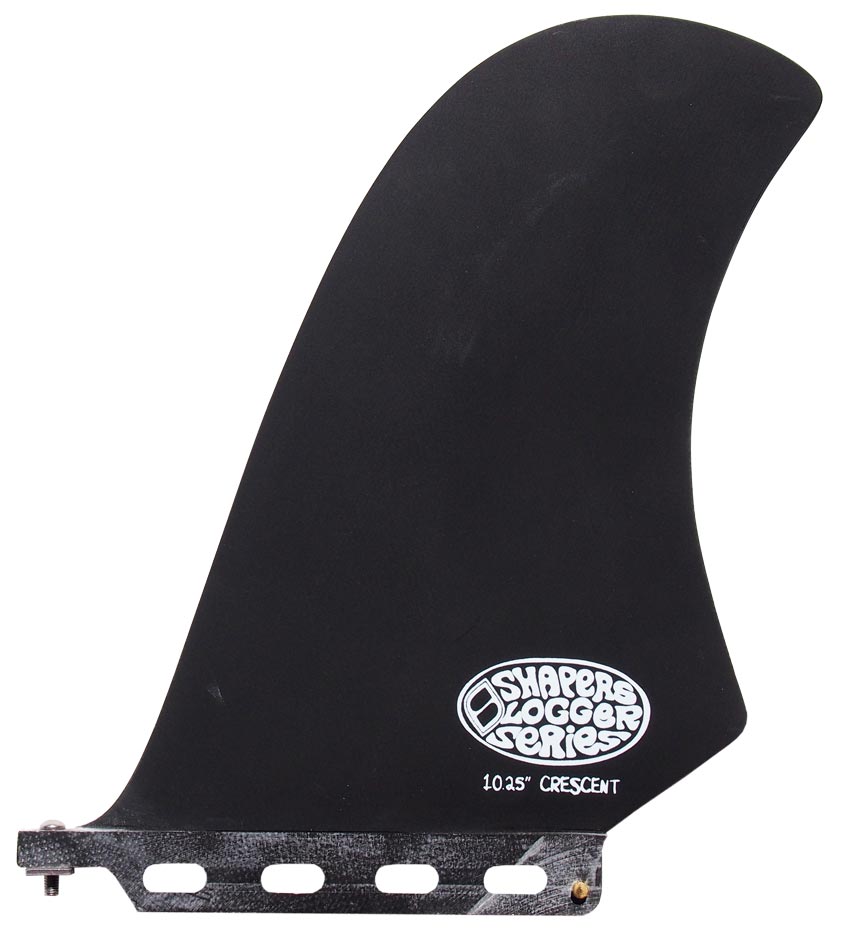 Shapers Fins - 10.25" Crescent - Matte Black