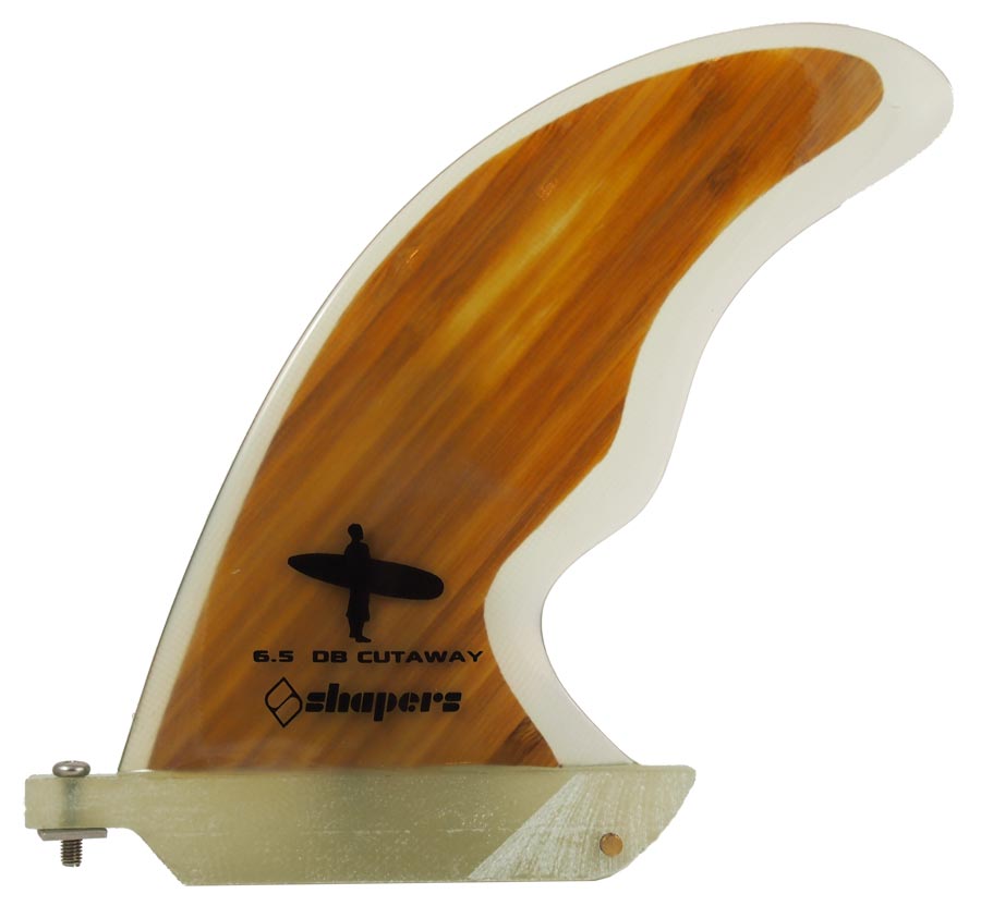 Shapers Fins - 6.5" Doug Bell Cutaway - Wood