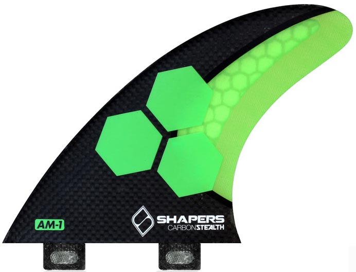 Shapers Fins - AM1 Stealth (FCS) - Green - Medium