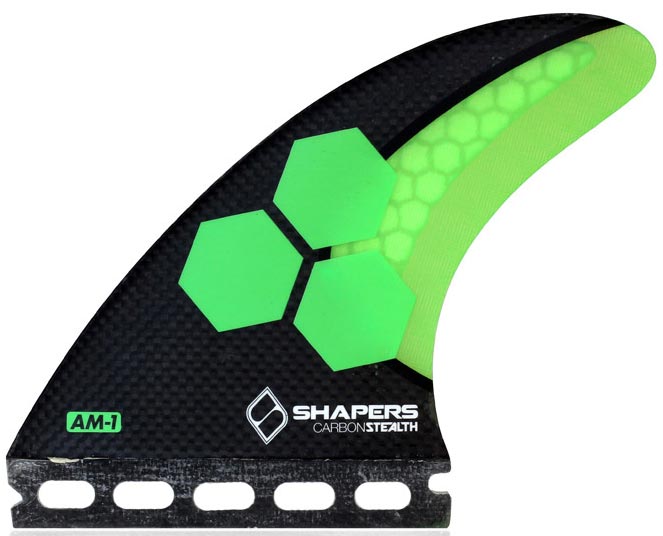 Shapers Fins - AM1 Stealth (Future) - Green - Medium