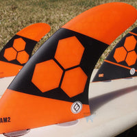 Shapers Fins - AM2 - Al Merrick (FCS) - Orange - Large