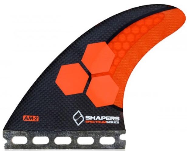 Shapers Fins - AM2 Stealth (Future) - Orange - Large