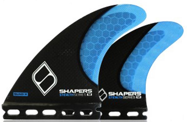 Shapers Fins - Quad-X (Futures) - Blue - Medium – Wetfins