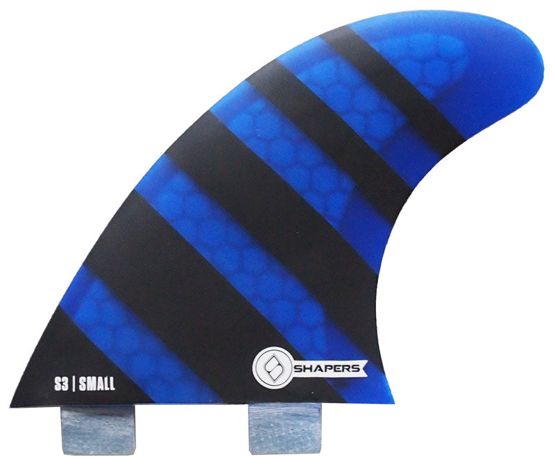 Shapers Fins - S3 (FCS) - Blue - Small – Wetfins