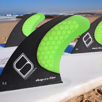 Shapers Fins - Stealth S3 (Future) - Fluro Green - Small