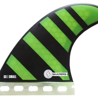 Shapers Fins - S3 (Future) - Green - Small