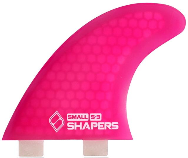 Shapers Fins - S3 (FCS) - Neon Pink - Small