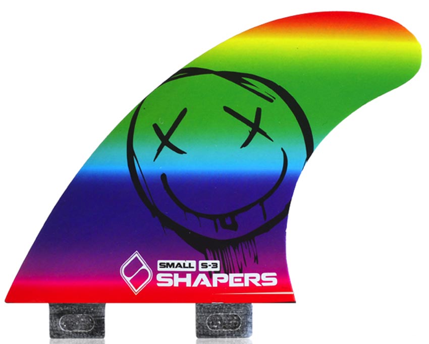Shapers Fins - S3 (FCS) - Rainbow Smile - Small