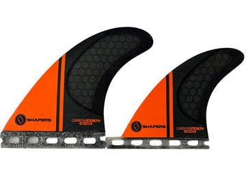 Shapers Fins - Stealth Quad (Futures) - Orange - Medium/Large
