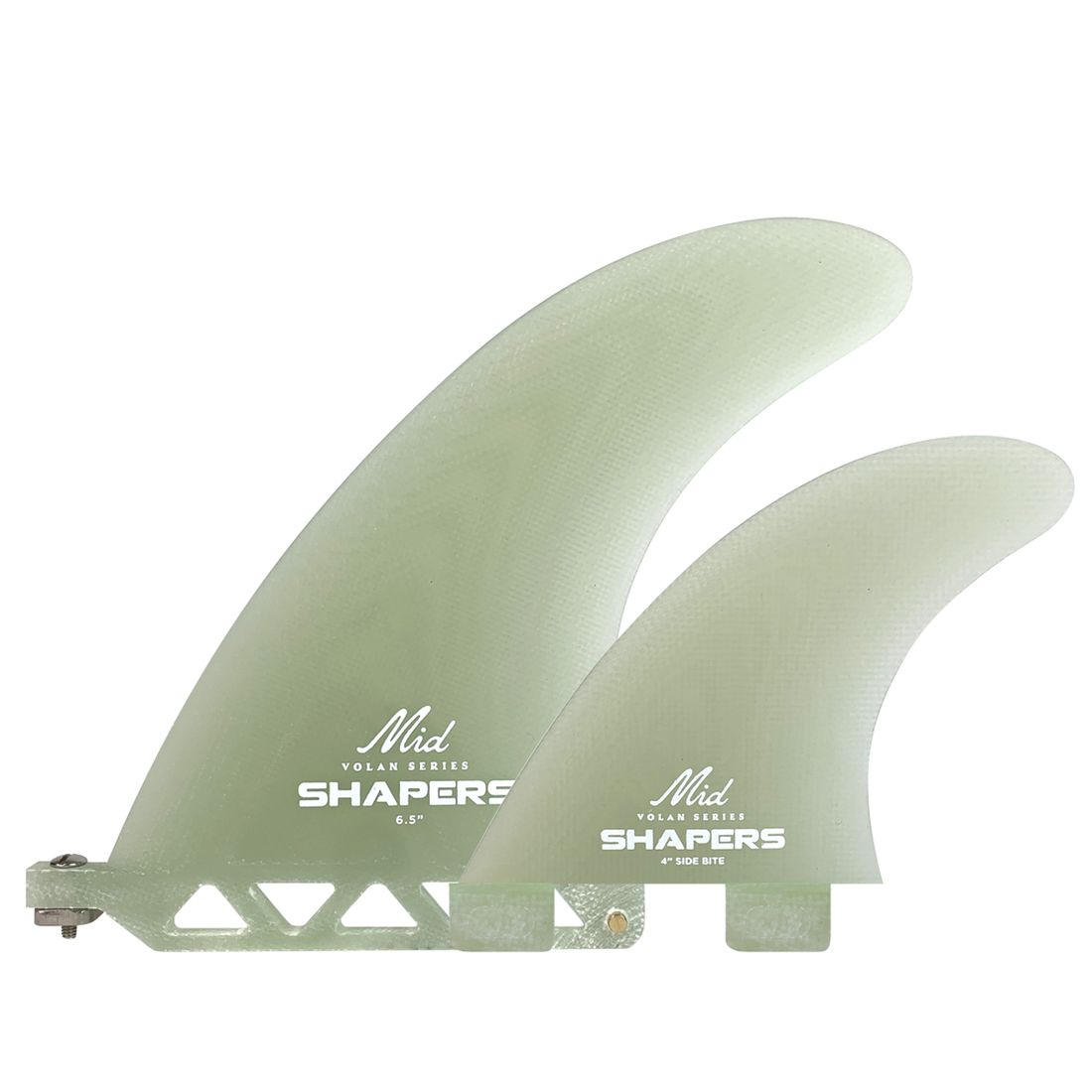 Shapers Fins - 2+1, 6.5" Volan + 4" Sides(Dual Tab)