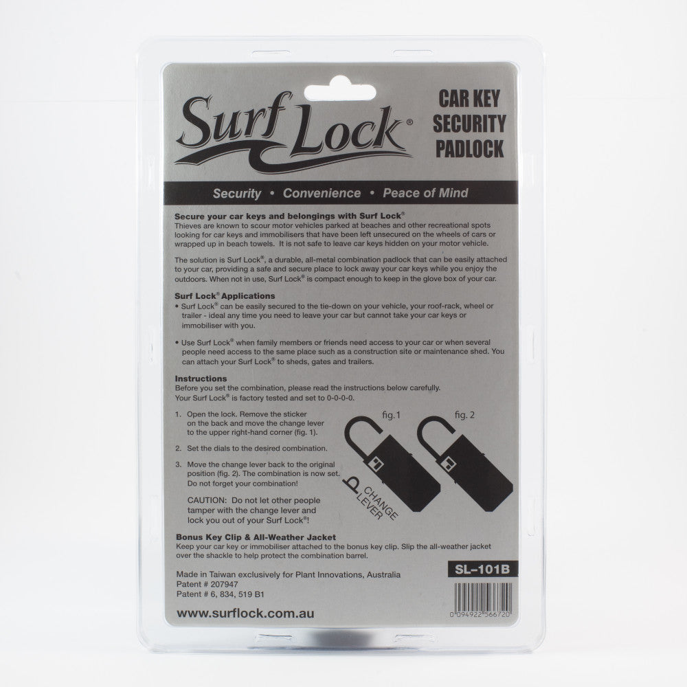 Surf Lock - Security Key Safe Padlock – Wetfins