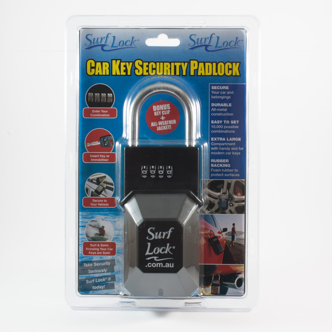 Surf Lock - Security Key Safe Padlock