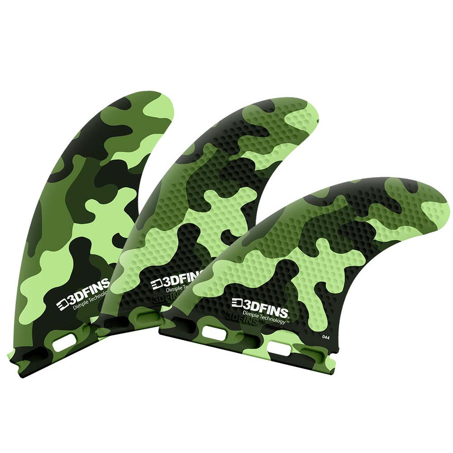 3DFins - Green Camo (Futures) - Medium